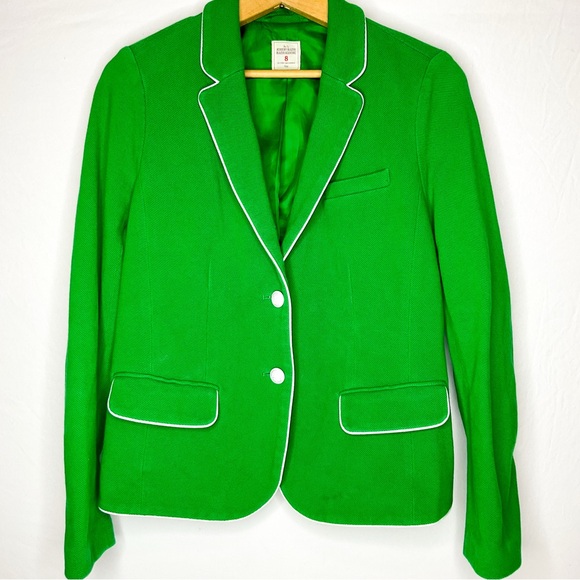 Gap Academy Blazer Green White Trim Preppy Jacket 8 - Picture 8 of 16